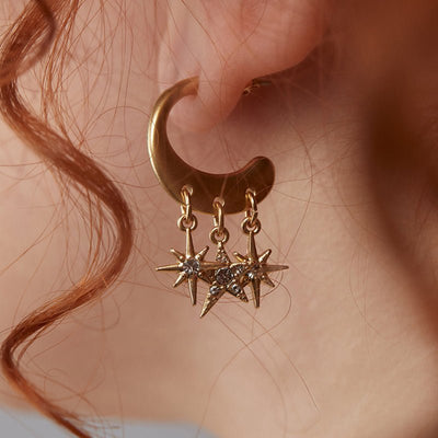 European American Stainless Steel C Shape Earrings DIY Ear Buckle Tarnish-Free Titanium Steel High-End Cross-Border Bestseller Ear Jewelry