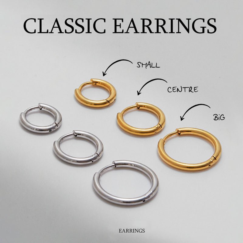 European American Stainless Steel Hoop Earrings Light Luxury High-End Tarnish-Free Titanium Steel Cross-Border Bestseller Jewelry for Women