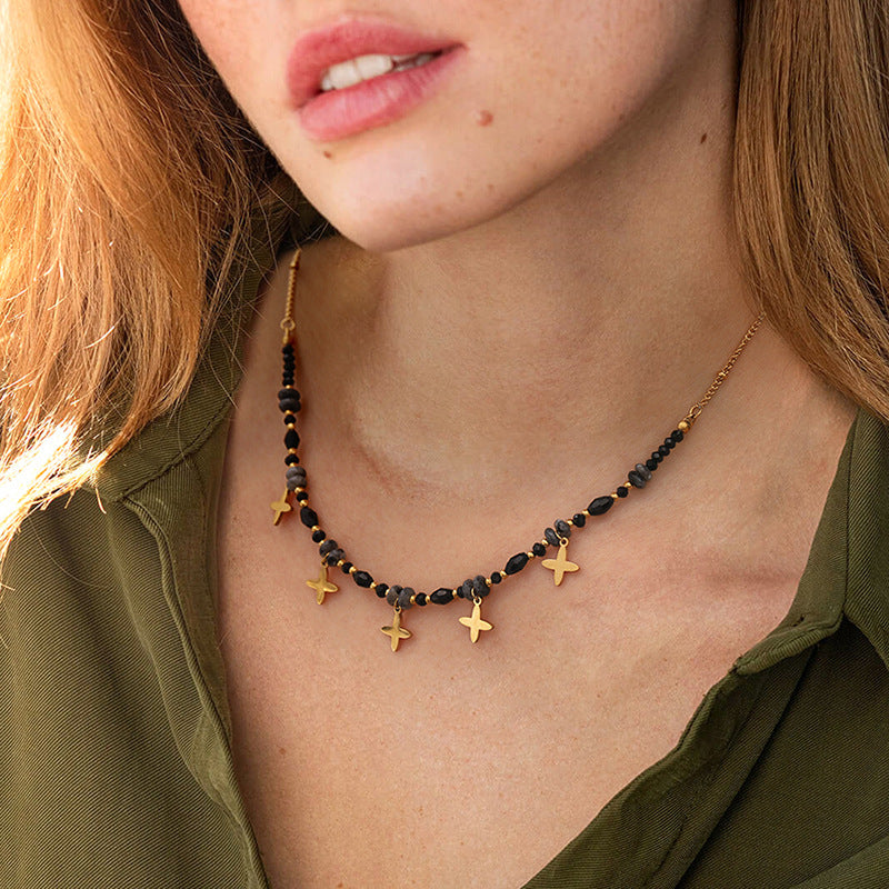 European and American Stainless Steel Heart Stud Earrings Niche High-Grade Earrings Stainless Steel Jewelry Non-Fading Earring Cross-border