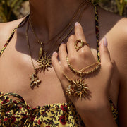 Cross-border Stainless Steel Vacation Jewelry Titanium Steel Necklace Light Luxury High-end Clavicle Chain European and American Pendant Accessories For Women