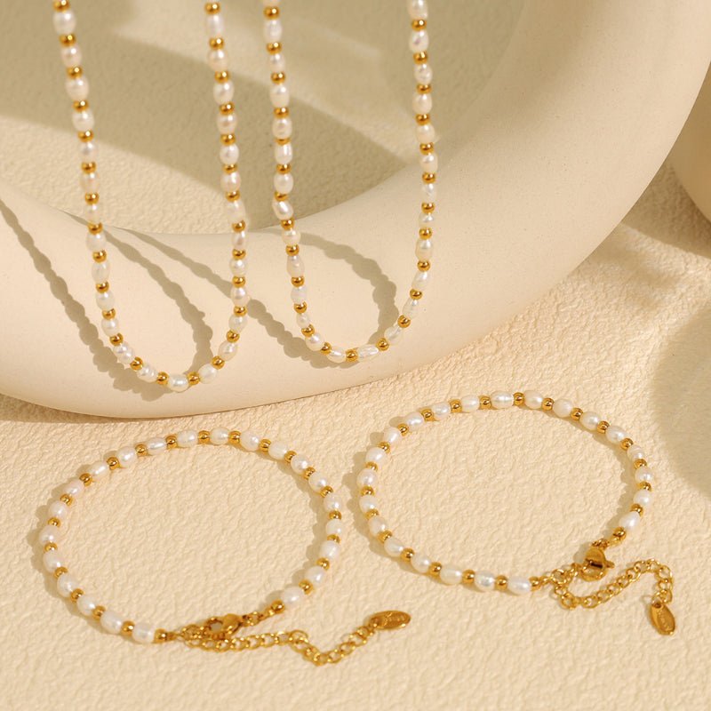 Retro Freshwater Pearl Necklace Women's Niche Design Ins Style Bracelet Versatile Fashion Trendy Jewelry Women's Bracelet