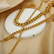 European Fashion INS Hot Selling Hip Hop Cuban Anklet For Women 316L Stainless Steel Foot Jewelry