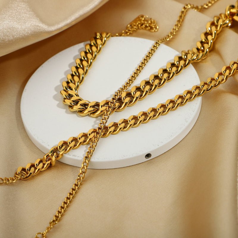 European Fashion INS Hot Selling Hip Hop Cuban Anklet For Women 316L Stainless Steel Foot Jewelry