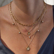 European American Stainless Steel Rhinestone Star Pendant Necklace Light Luxury Premium Clavicle Chain Titanium Steel Non Fading Jewelry