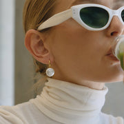 Titanium Steel Faux Pearl Earrings Light Luxury Premium Ear Buckles Non Fading Earrings Stainless Steel Autumn Winter Jewelry Cross Border