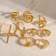 European American Ring Niche Premium Jewelry Titanium Steel Non Fading Jewelry Stainless Steel Cross Border Jewelry Rings