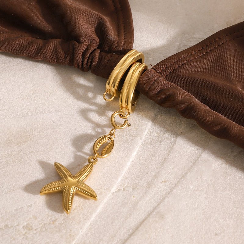 European American Stainless Steel Bikini Connector DIY Pendant Accessories High Grade Niche Accessories Cross Border