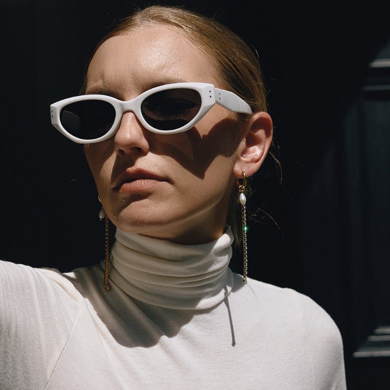 Titanium Steel Freshwater Pearl Earrings Light Luxury Tassel Stud Earrings Non Fading Earrings Stainless Steel Jewelry For Women Premium