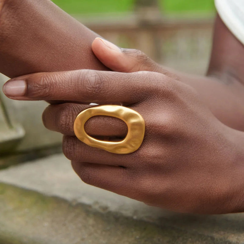 Geometric Ring Titanium Steel Non-Fading Jewelry Light Luxury High Grade Finger Ring Cross-border Hot Sale Stainless Steel Jewelry For Women