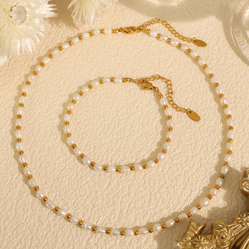 Retro Freshwater Pearl Necklace Women's Niche Design Ins Style Bracelet Versatile Fashion Trendy Jewelry Women's Bracelet