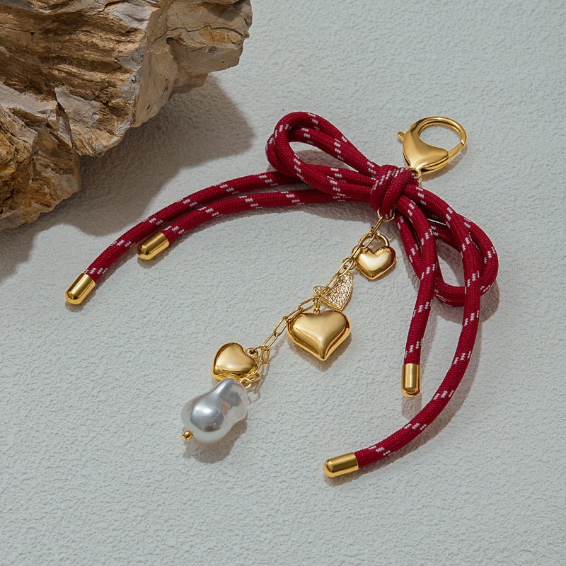 European American Stainless Steel Bag Hanging Accessories Pearl DIY Jewelry Premium Titanium Steel Jewelry Cross Border Hot Sale