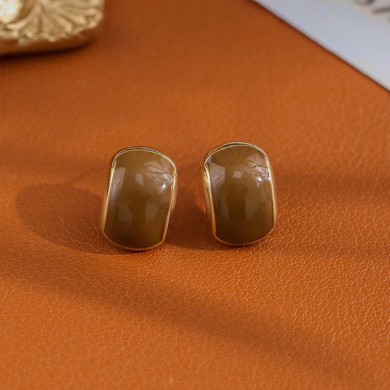 Source Factory Professional Designer Support OEM ODM Custom Copper Plated Real Gold Fashion Zircon Earrings