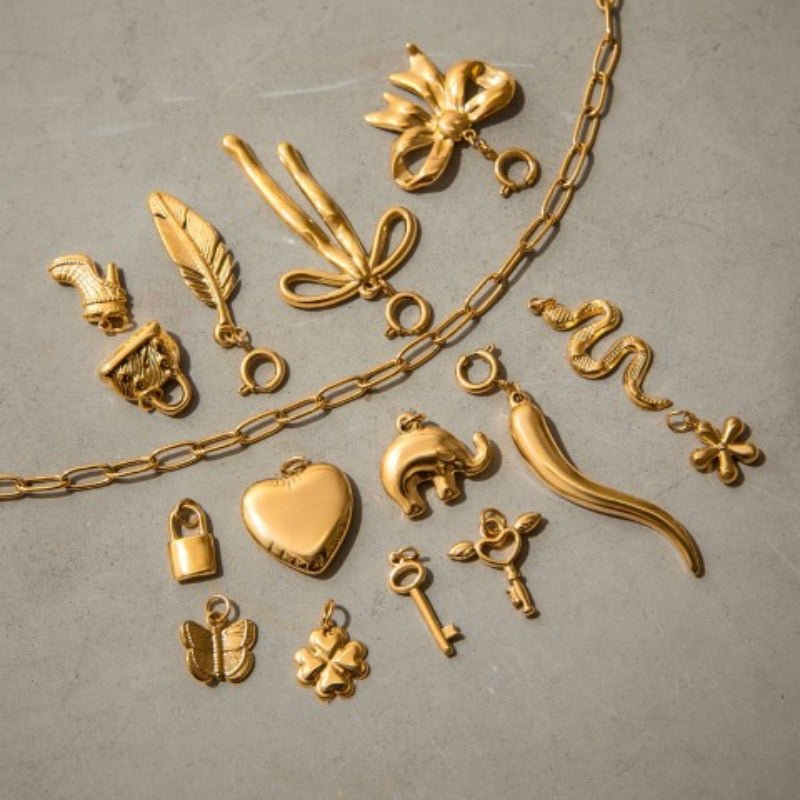 Cross Border Stainless Steel Jewelry Accessories Light Luxury Niche Premium Pendant DIY Titanium Steel No Fade Accessories