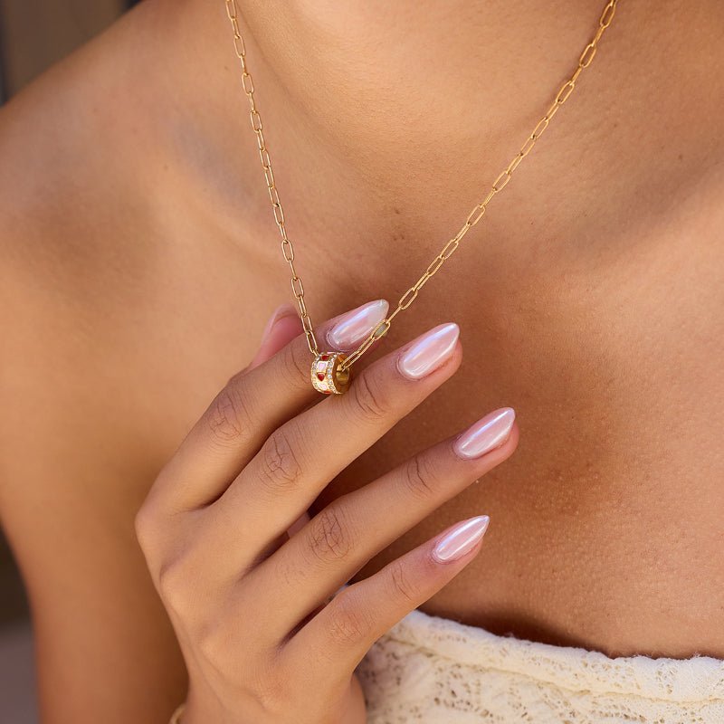 Waist Bead Titanium Steel Necklace Light Luxury Fortune Bead Choker Bvlgari Style Stainless Steel High-End Cross-Border Jewelry for Women