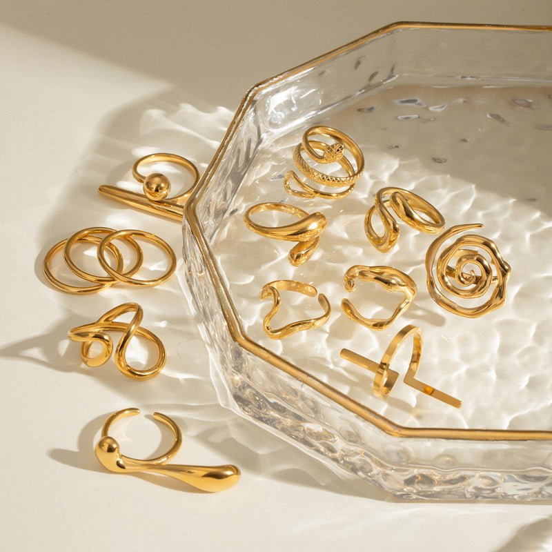 European American Ring Niche Premium Jewelry Titanium Steel Non Fading Jewelry Stainless Steel Cross Border Jewelry Rings