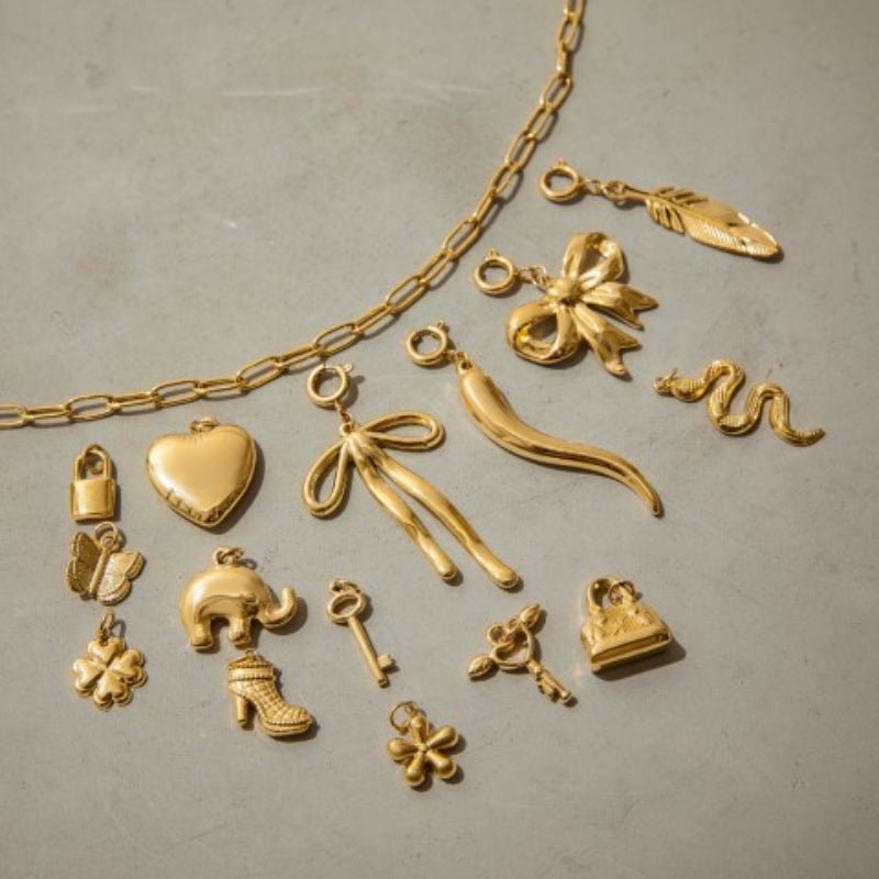 Cross Border Stainless Steel Jewelry Accessories Light Luxury Niche Premium Pendant DIY Titanium Steel No Fade Accessories