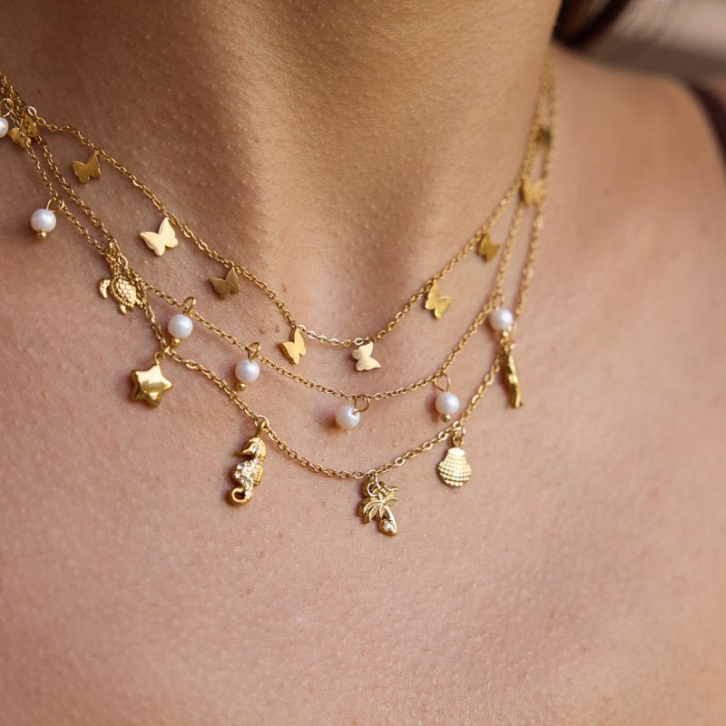 European American Titanium Steel Zircon Necklace Women's Light Luxury High-End Clavicle Chain Tarnish-Free Cross-Border Stainless Steel Neck Jewelry