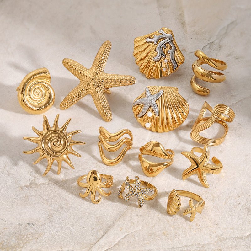 European American Titanium Steel Rings for Women Dainty Unique Design Stainless Steel Band Tarnish-Free Cross-Border Finger Jewelry