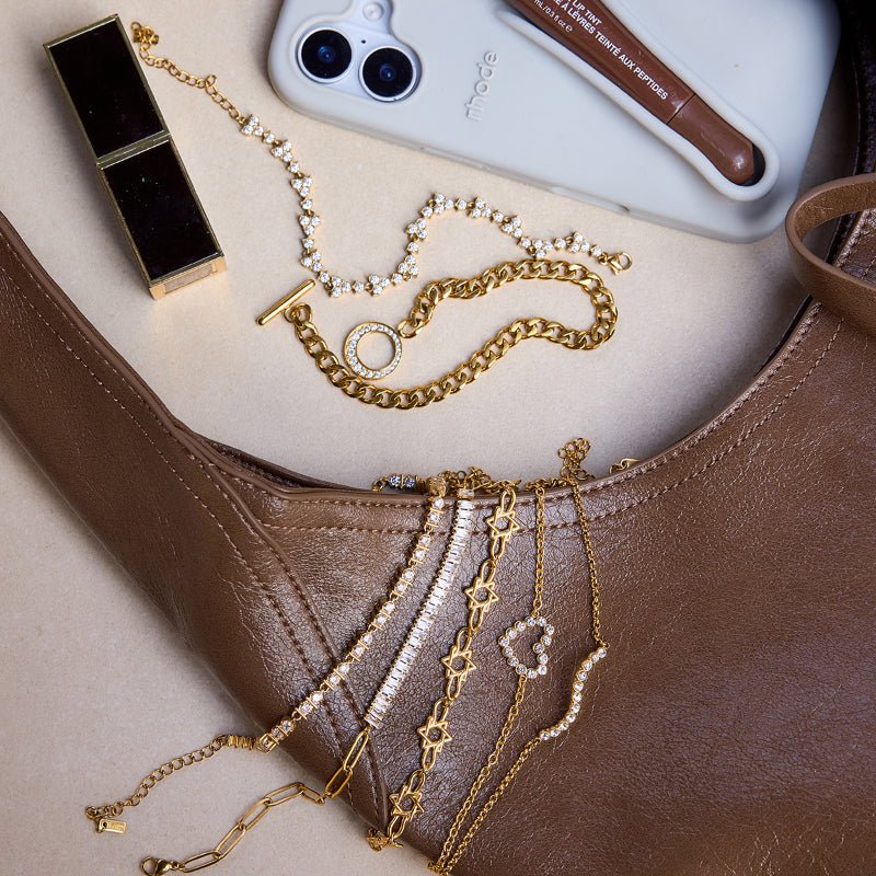 European American Stainless Steel Zircon Tennis Bracelet Light Luxury High Grade Non Fading Jewelry For Women Titanium Steel Cross Border Jewelry