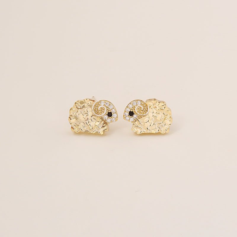 Sparkling Crushed Ice Zodiac  Premium Fashion Exquisite Festive New Chinese Style Ear Jewelry For Birth Year