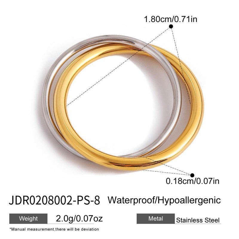 Stainless Steel Love Heart Zircon Ring For Women Minimalist High Grade Korean INS Style Finger Ring Titanium Steel Cross Border Jewelry