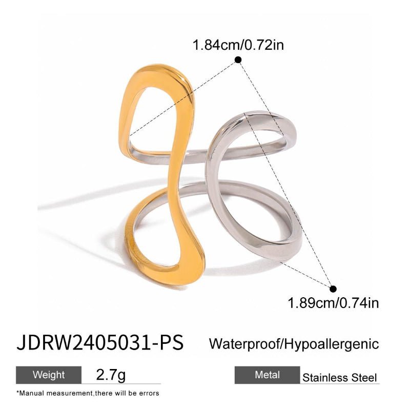 European American Style Titanium Steel Rings For Women Non Fading Minimalist Design Stainless Steel Fashion Jewelry