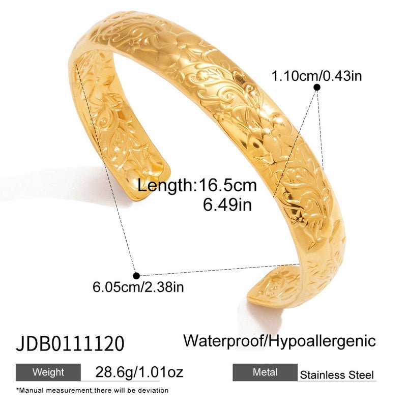 ieding European American 18K Gold Stainless Steel Zircon Bracelet Non Fading Light Luxury High Grade Hand Jewelry Titanium Steel Cross Border Jewelry