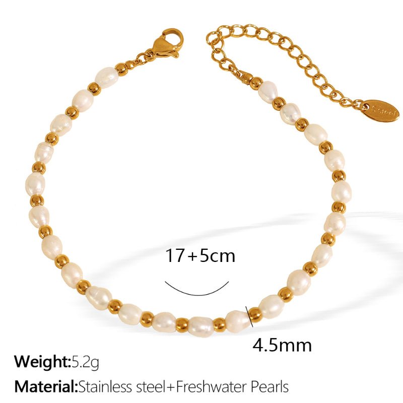 Retro Freshwater Pearl Necklace Women's Niche Design Ins Style Bracelet Versatile Fashion Trendy Jewelry Women's Bracelet