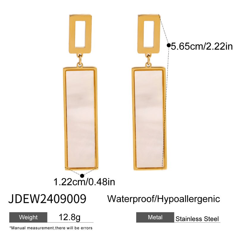 European American Stainless Steel Zircon Tassel Hoop Earrings Exaggerated High Grade Studs Ear Cuffs Titanium Steel Cross Border Jewelry