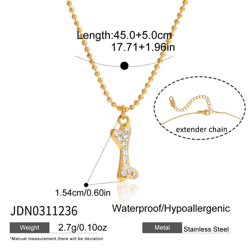 Cross Border Pet Inspired Jewelry For Women Titanium Steel Cat Dog Necklace Light Luxury Minimalist Design High Grade Non Fading Clavicle Chain