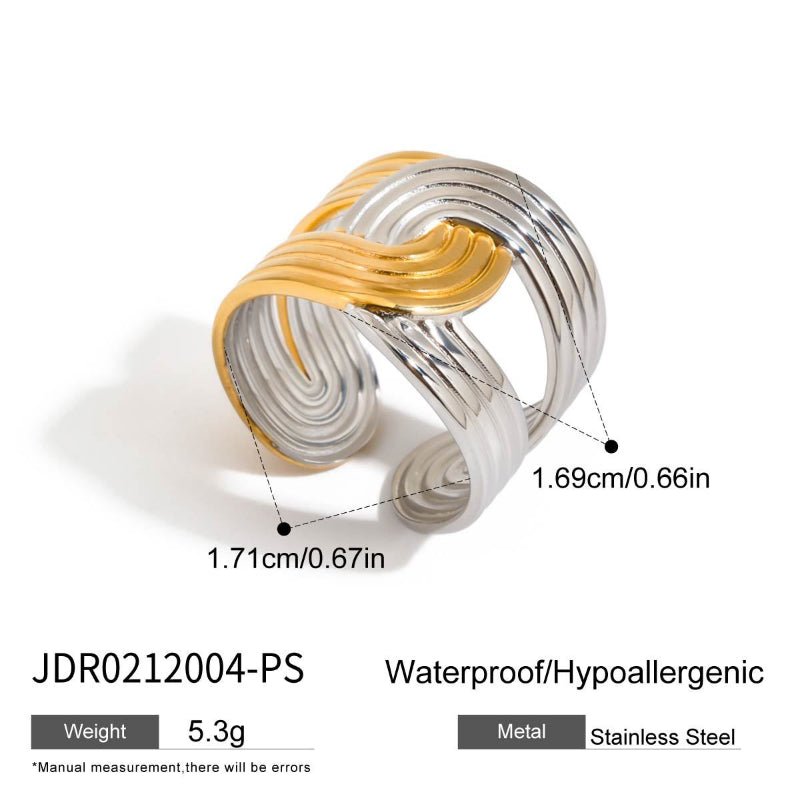 European American Ring Titanium Steel Non Fading Jewelry Light Luxury Premium Finger Ring Stainless Steel Jewelry Cross Border Rings