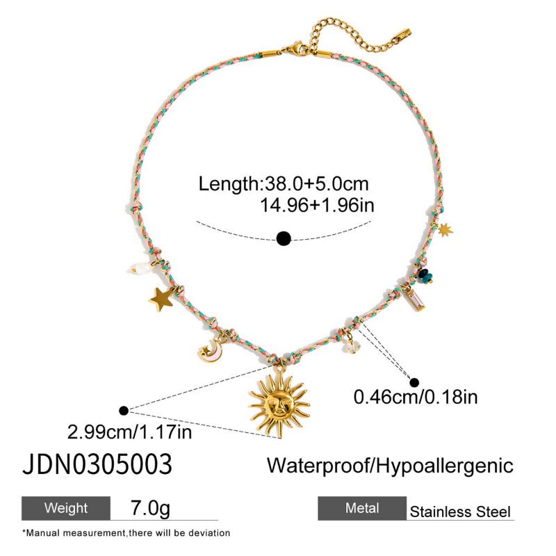 European American Stainless Steel Love Stackable Necklace Light Luxury Premium Clavicle Chain No Fade Titanium Steel Jewelry Cross Border