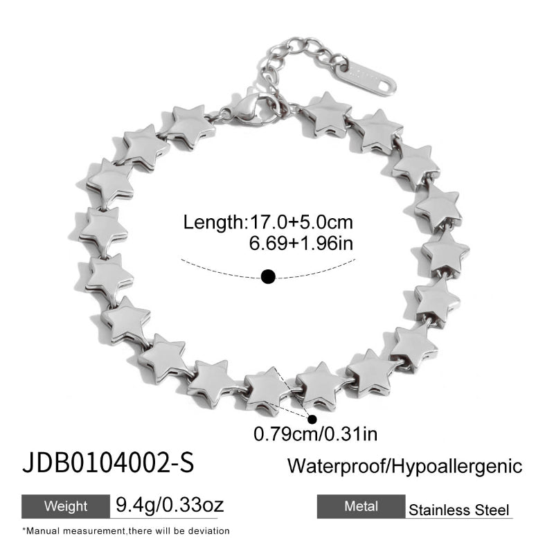 European American Stainless Steel Cuban Chain Bracelet Light Luxury Minimalist For Women Non-Fading Hand Jewelry High Grade Titanium Steel Cross Border Jewelry