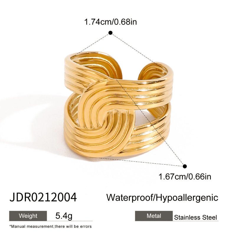 European American Ring Titanium Steel Non Fading Jewelry Light Luxury Premium Finger Ring Stainless Steel Jewelry Cross Border Rings