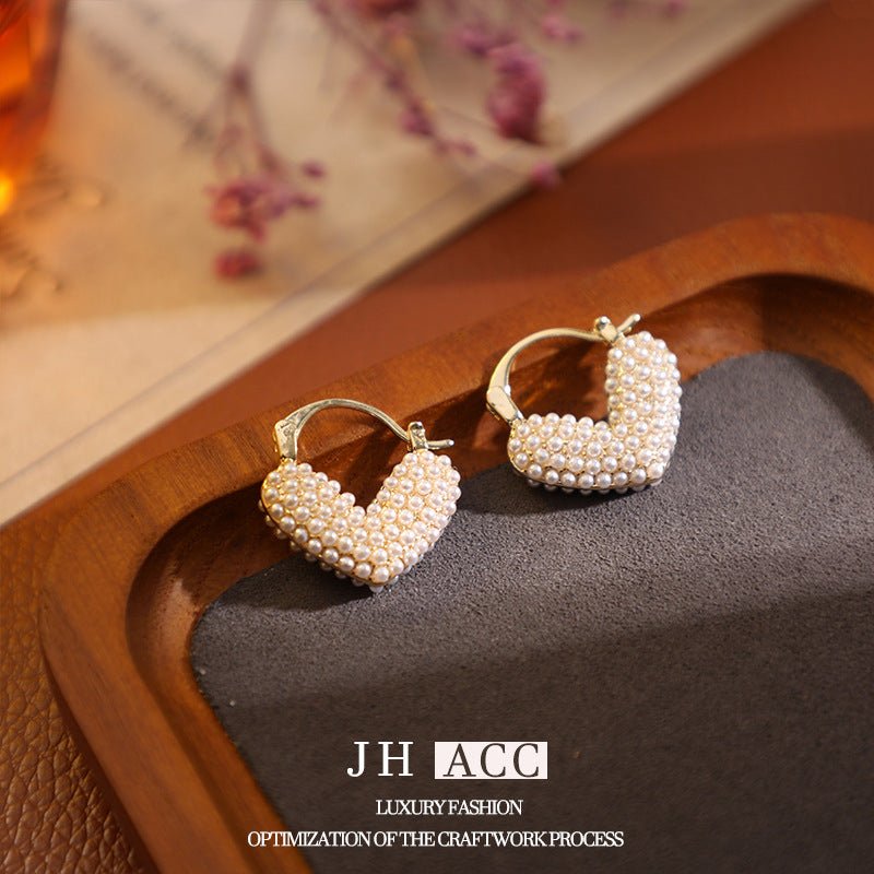 Copper Jewelry Custom Earrings Copper Accessories Ear Drops Ear Clips Studs Zircon Faux Pearl Earrings Custom Sampling