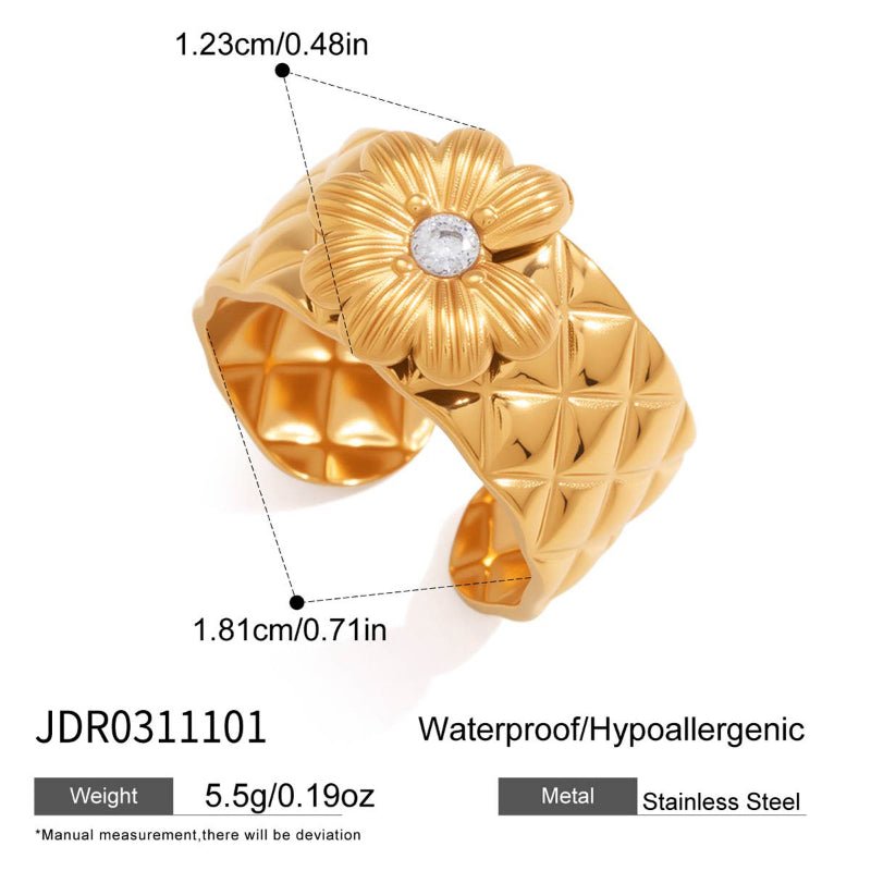 European American Daisy Flower Jewelry Titanium Steel Necklace Light Luxury Minimalist Clavicle Chain Choker Stainless Steel Cross Border Jewelry