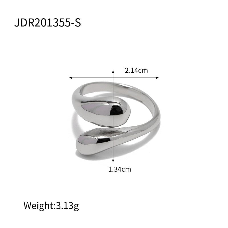 European American Style Color Block Stainless Steel Circle Earrings High End Ins Style Titanium Steel Rings Fashion Jewelry