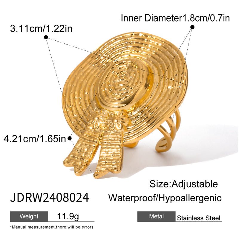 European American Natural Stone Ring Titanium Steel Non Fading Jewelry Cross Border Hot Sale Ring Stainless Steel Jewelry Premium