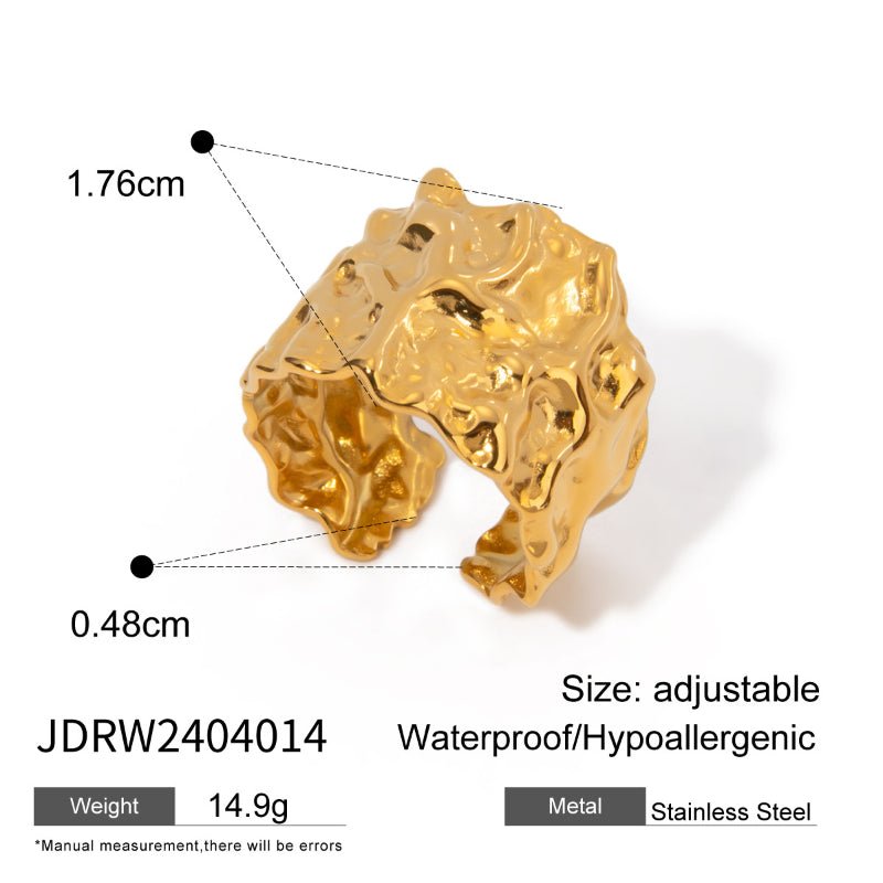 European American Ring Titanium Steel Non Fading Jewelry Light Luxury Premium Finger Ring Stainless Steel Jewelry Cross Border Rings