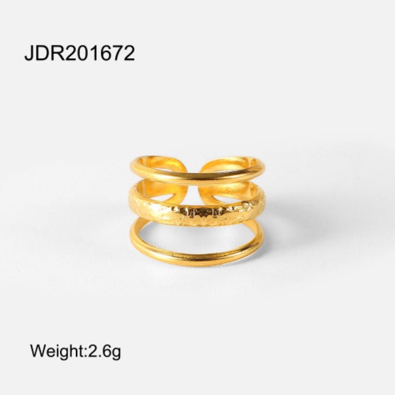 European American Ring Niche Premium Jewelry Titanium Steel Non Fading Jewelry Stainless Steel Cross Border Jewelry Rings