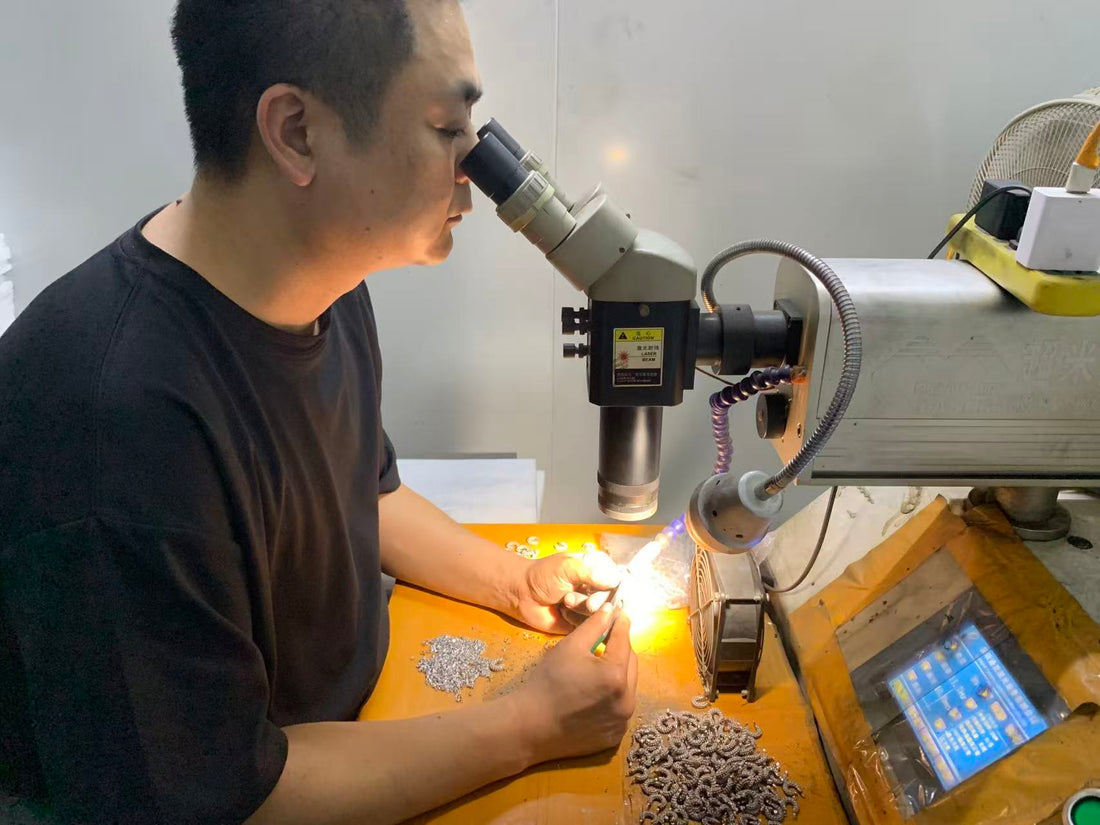 Laser spot welding