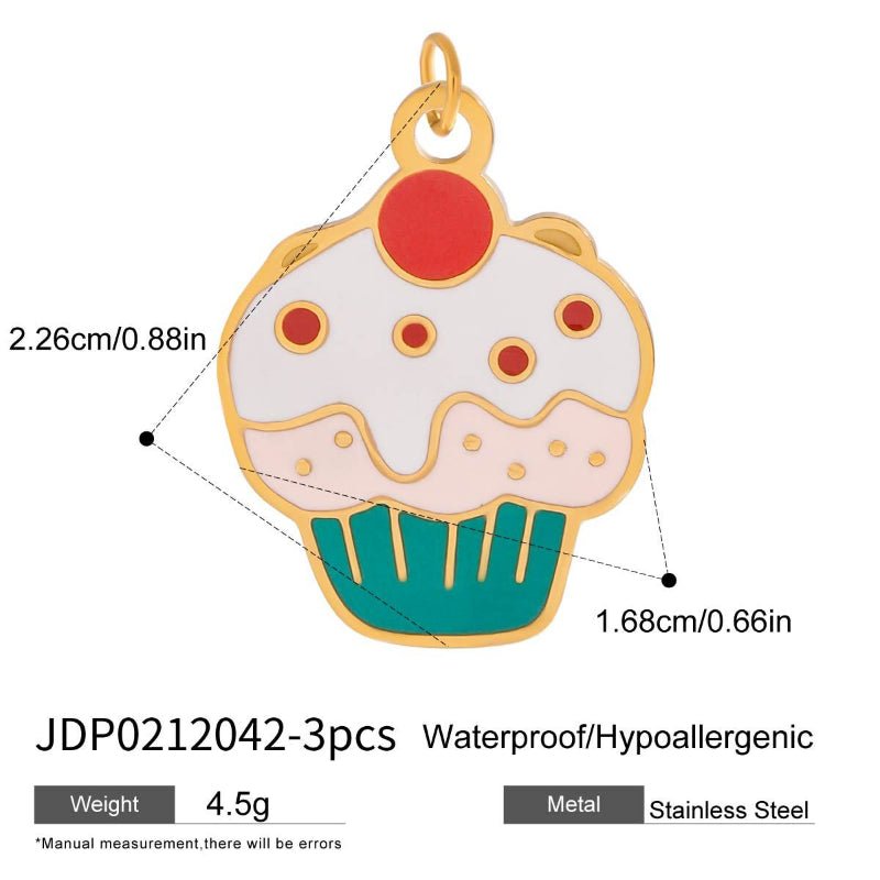 European Cross Border Titanium Steel Bracelet DIY Accessories Stainless Steel Necklace Pendant Charms Jewelry Making Supplies