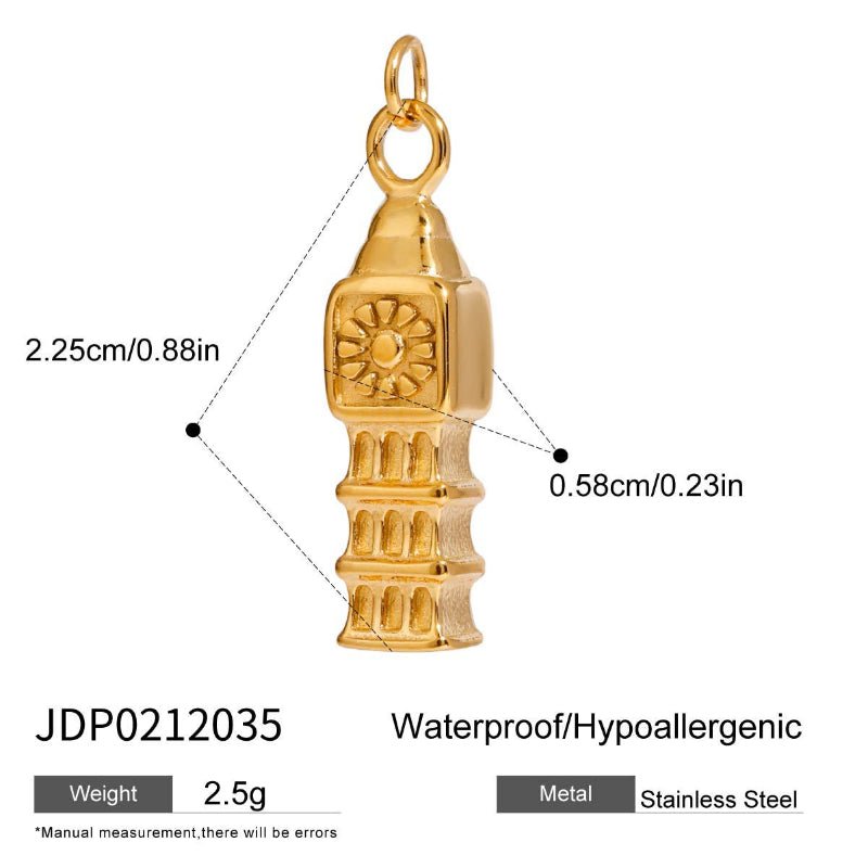 European Cross Border Titanium Steel Bracelet DIY Accessories Stainless Steel Necklace Pendant Charms Jewelry Making Supplies