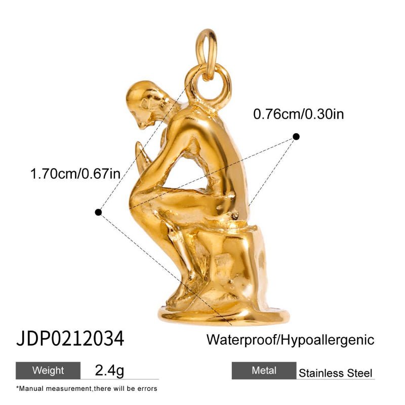 European Cross Border Titanium Steel Bracelet DIY Accessories Stainless Steel Necklace Pendant Charms Jewelry Making Supplies