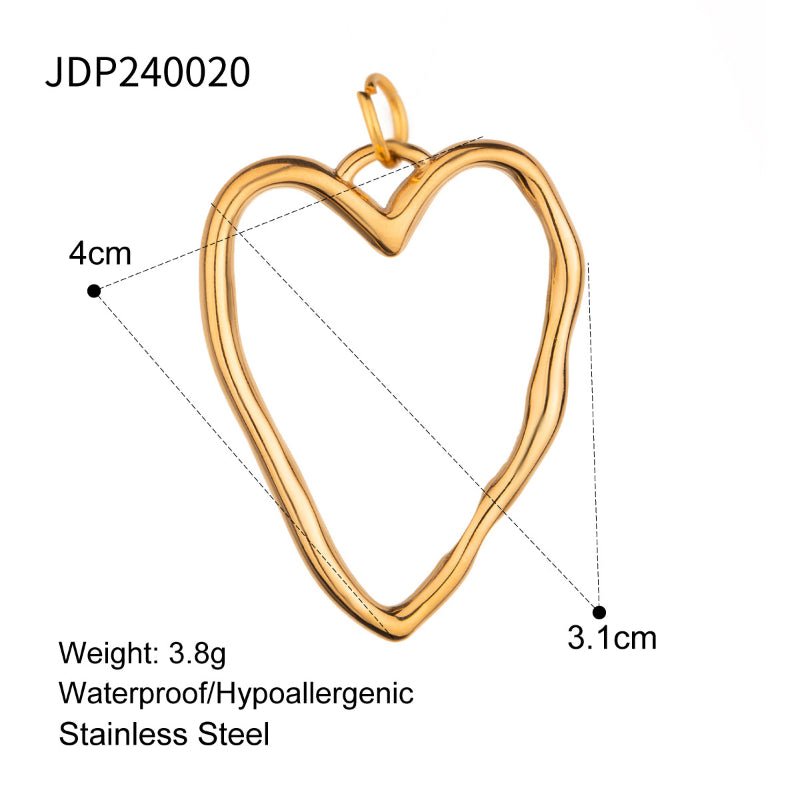 European American Stainless Steel Ocean Series Jewelry Accessories Heart DIY Pendant Cross Titanium Steel Necklace Pendant