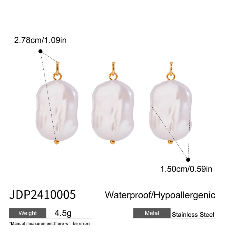 Cross-Border Bestseller Stainless Steel DIY Pearl Necklace Accessories Women's Dainty Design Titanium Steel Jewelry Findings