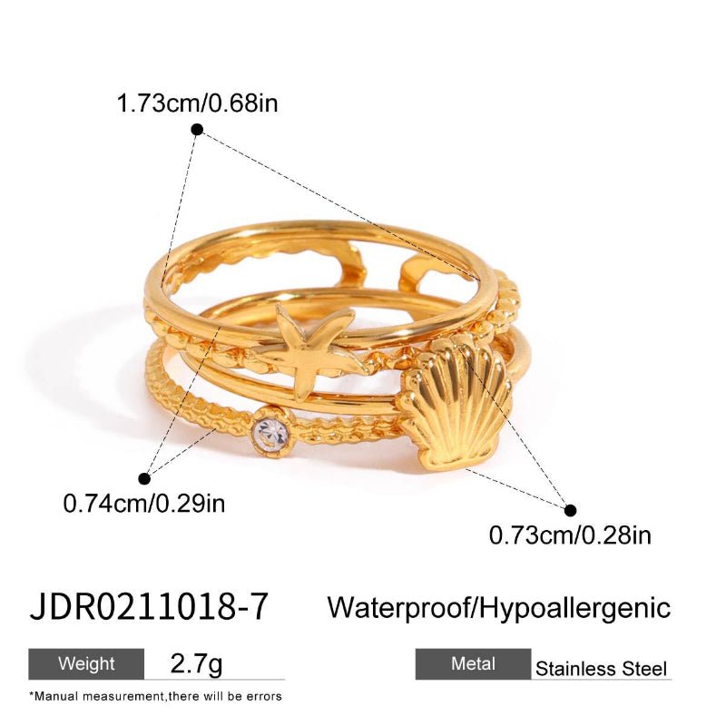 European American Titanium Steel Rings for Women Dainty Design Tarnish-Free Stainless Steel Cross-Border Finger Jewelry