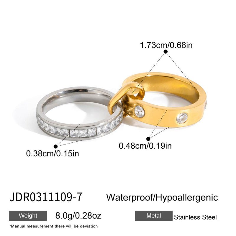 Stainless Steel Sparkling Zircon Bracelet INS Korean Style Women High Grade Non Fading Bangle Titanium Steel Cross Border Jewelry