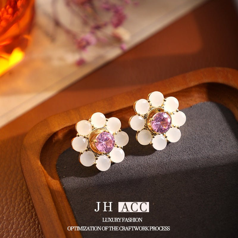 Copper Jewelry Custom Earrings Copper Accessories Ear Drops Ear Clips Studs Zircon Faux Pearl Earrings Custom Sampling