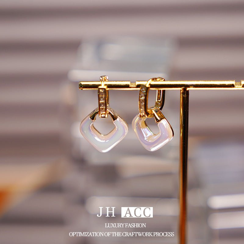 S925 Silver Needle French Retro 2 Wear Ways Pearl Earrings Real Gold Plated Copper Stud Earrings Temperament Versatile Jewelry